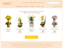 Tablet Screenshot of bangertsflowers.com
